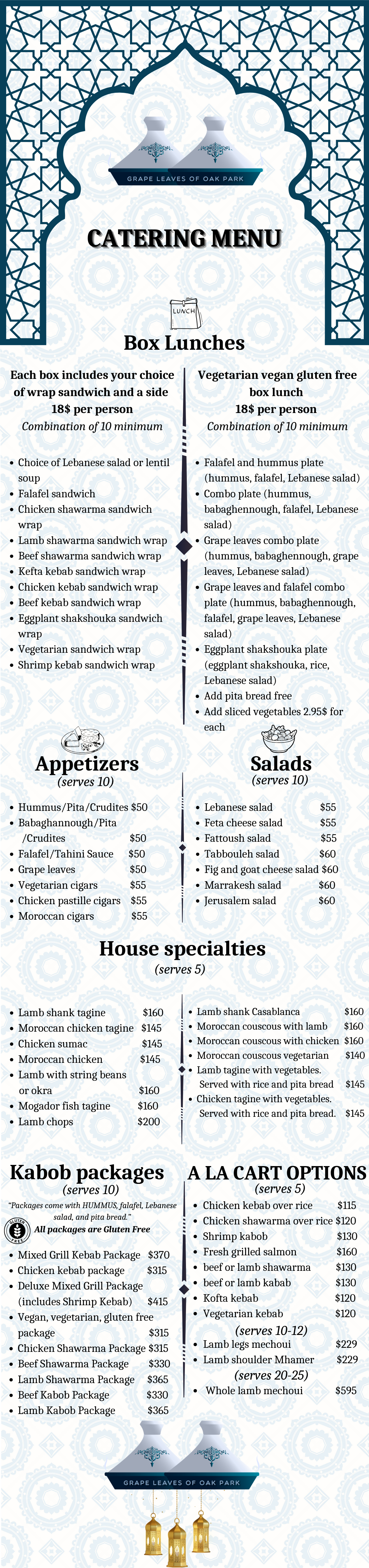 Grape Leaves catering