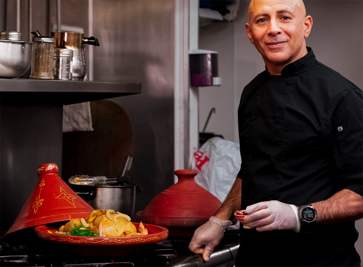 Chef Karim Benyaich, owner of Grape Leaves